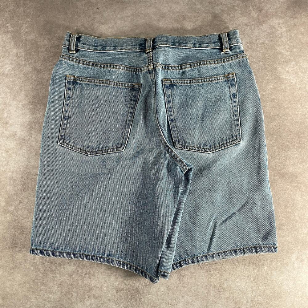 Vintage Y2K Basic Editions Denim Jean Shorts Light Wash 100 Cotton Men's Size 29